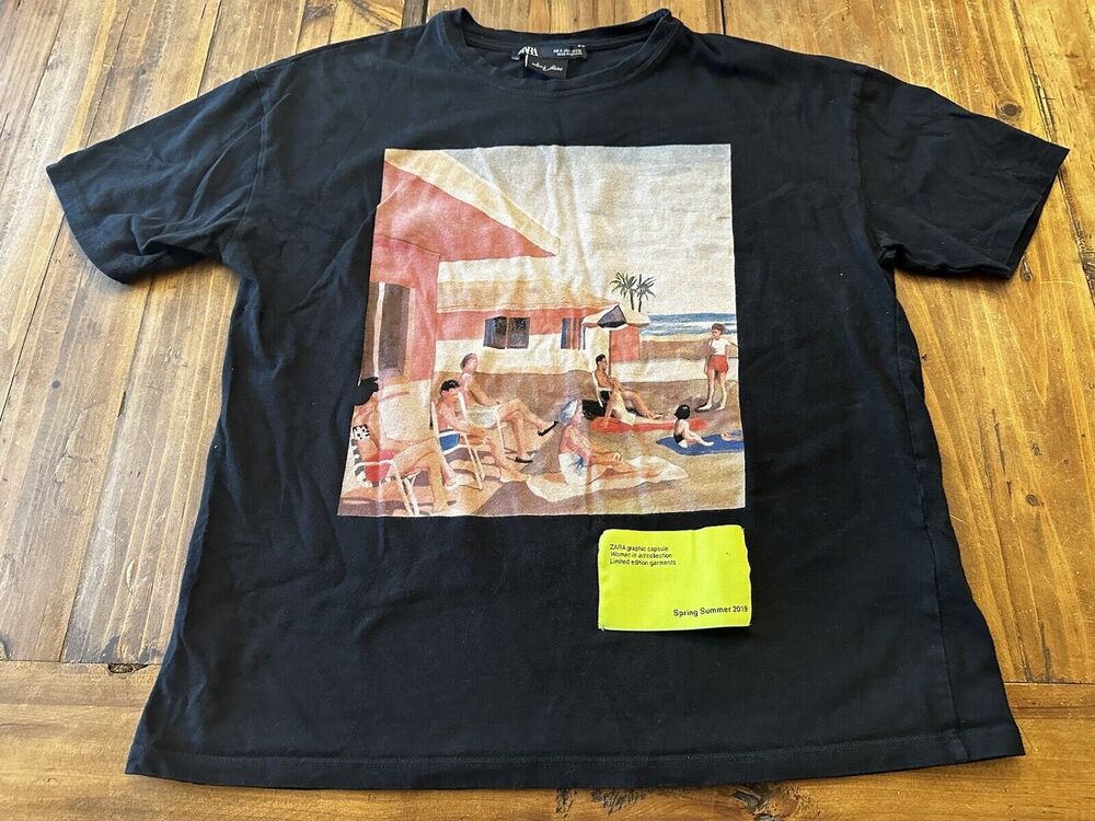 Zara Thani Mara Women's Small Graphic Capsule T Shirt Spring Summer 2019 Art Tee